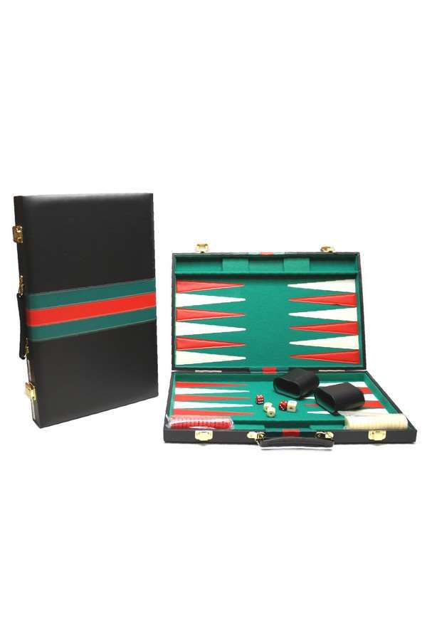 Backgammon koffer zwart
