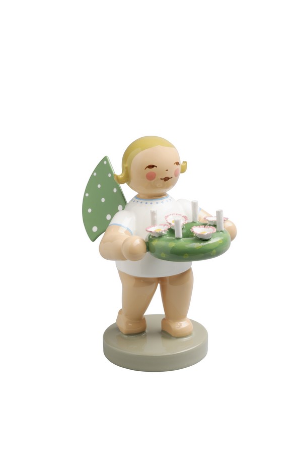 Engel met decoratie blond