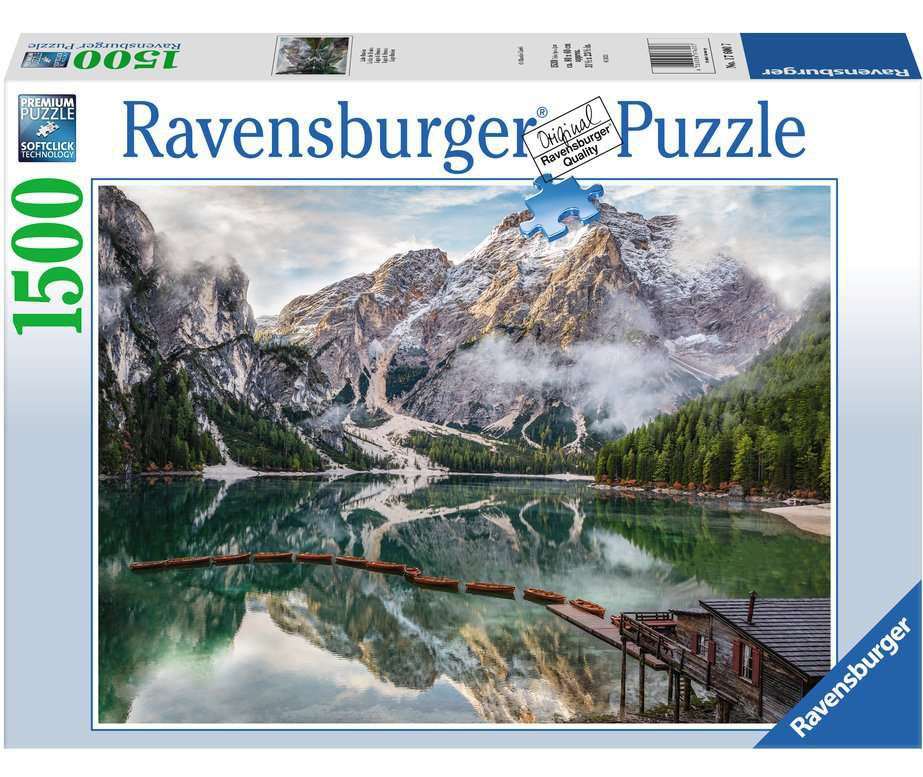 Ravensburger puzzel Italian landscapes: Lake Braies - Legpuzzel - 1500 stukjes