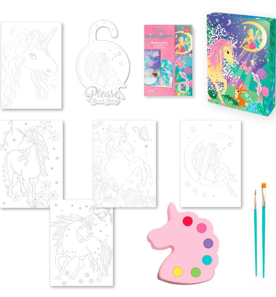 Box Candiy: Totally Magical Unicorn - Aquarel Kunst Set - Afbeelding 2