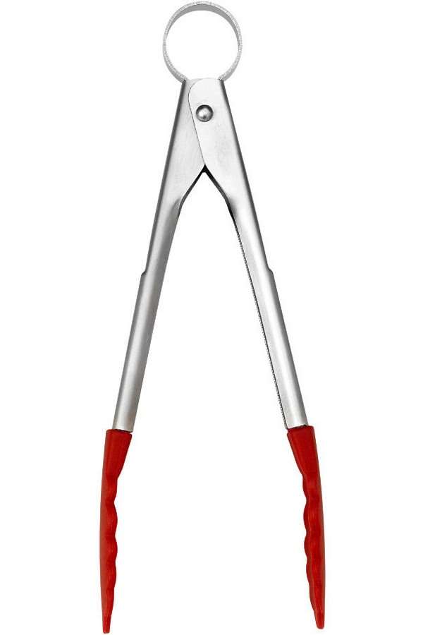Cuisipro Mini serveertang met silicone 18 cm - rood - Afbeelding 3