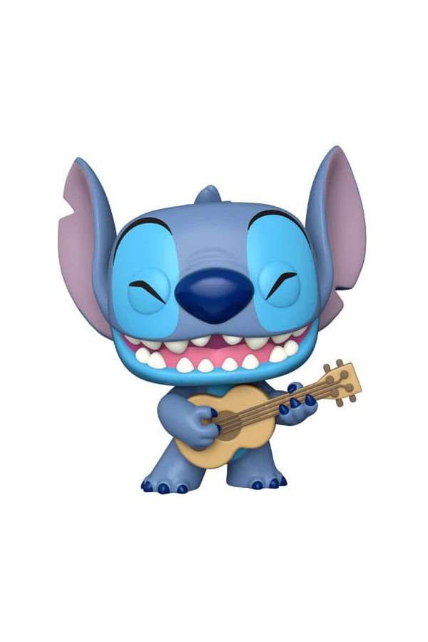 Lilo & Stitch Super Sized Jumbo POP! Games Vinyl Figure Stitch w/Uke 25 cm
