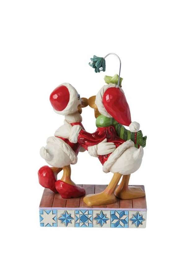Donald Duck en Daisy Duck Maretak Kerstbeeldje - Afbeelding 2
