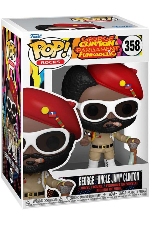 George Clinton POP! Rocks Vinyl Figuur Parliament Funkadelic 9 cm - Afbeelding 2