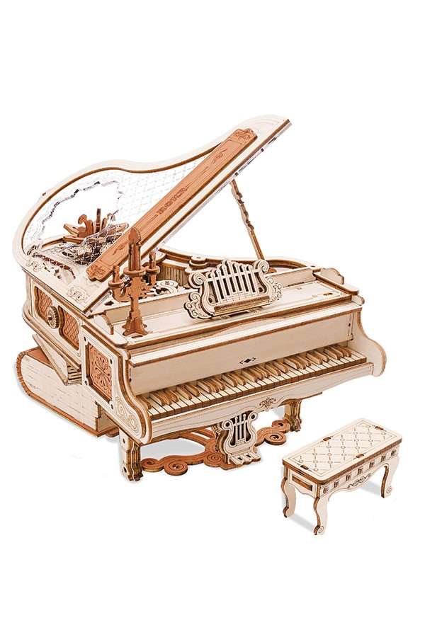Muziekdoos Hout DIY 3D Magic Piano, Robotime