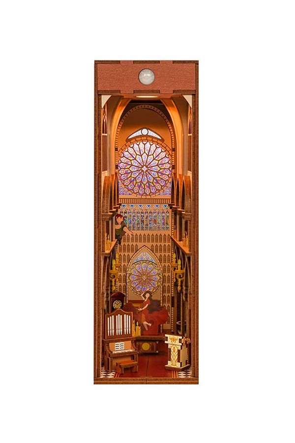 DIY Book Nook "Notre Dame de Paris" boekensteun/interieurtje, 3D bouwpakket huisje - Image 2
