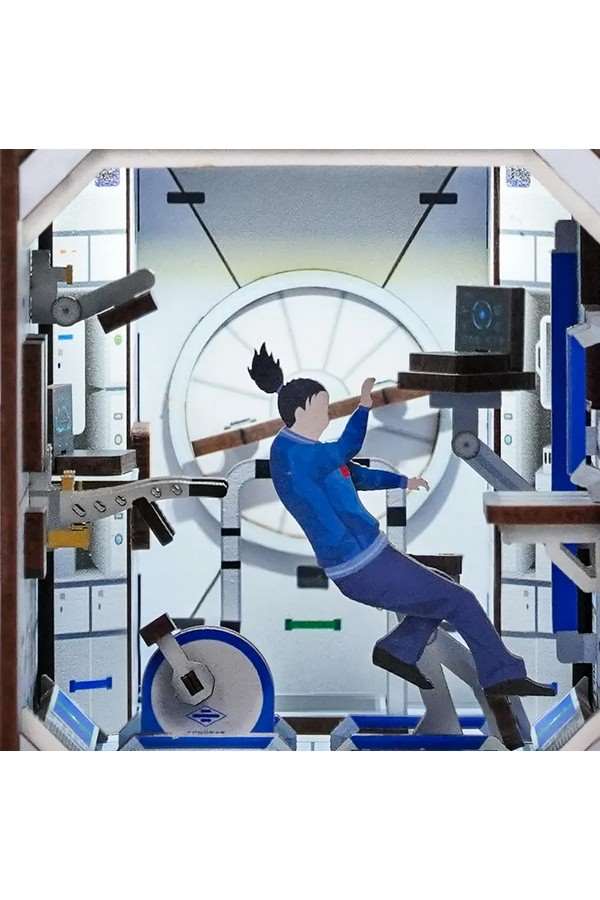 DIY Book Nook "Space Station", 3D Modelbouwpakket, DIY Huisjes - Image 3