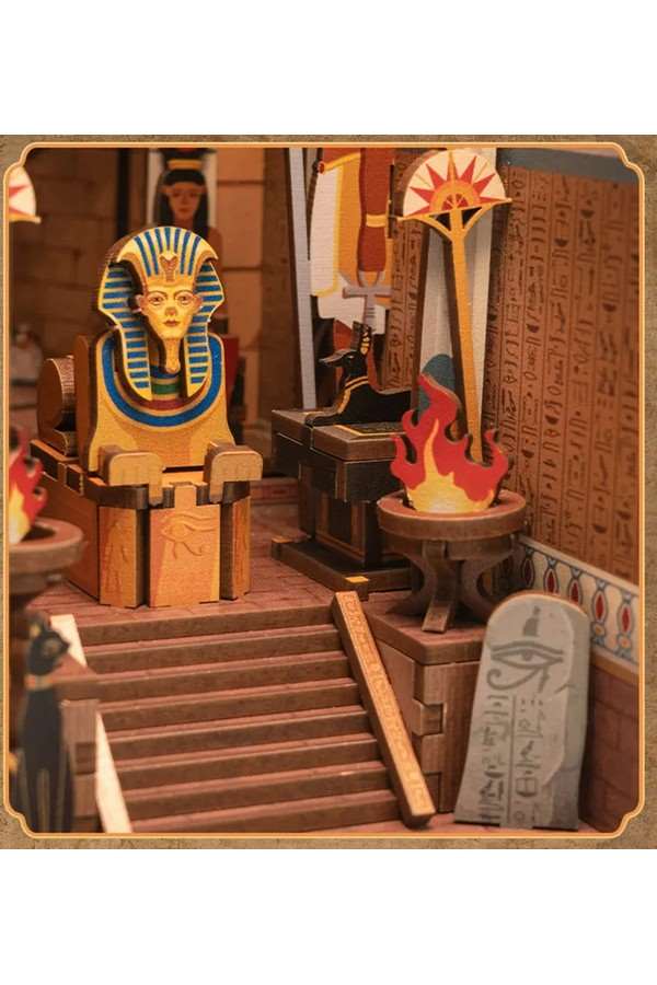 DIY Book Nook "Adventure in Egypt" boekensteun/interieurtje, 3D bouwpakket huisje – Bild 3