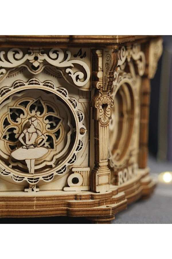 Muziekdoos Hout DIY 3D Puzzel Secret Garden, Robotime - Image 2