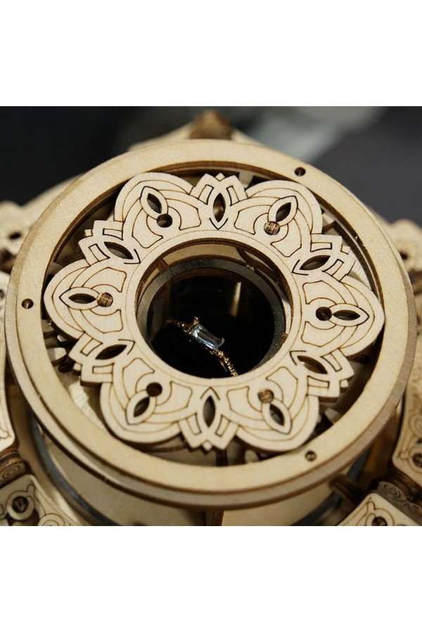 Muziekdoos Hout DIY 3D Puzzel Secret Garden, Robotime - Image 3