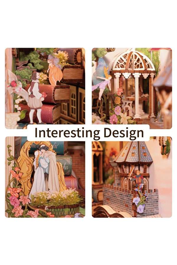 DIY Book Nook Boekensteun Shakespear’s Verse inclusief Dust-cover - Afbeelding 3