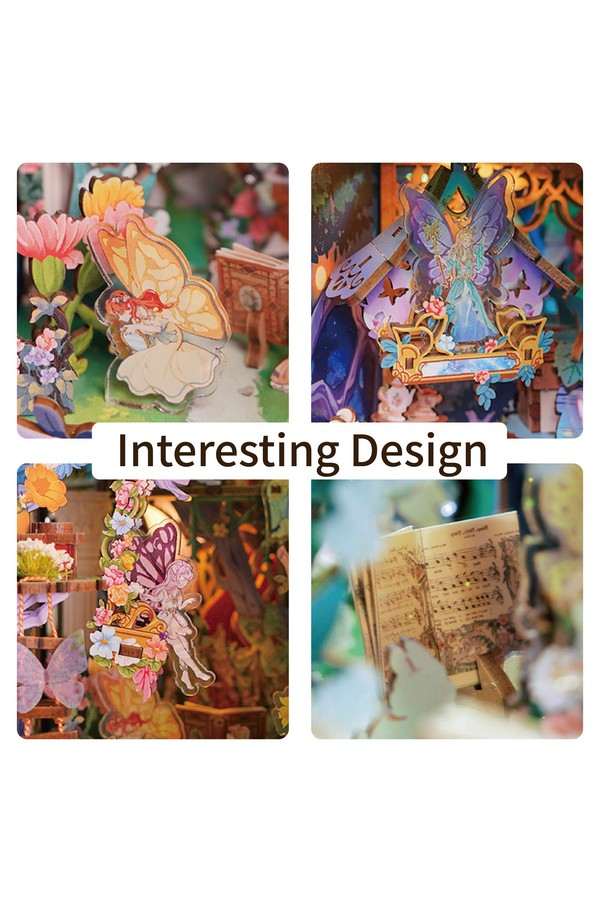 DIY Book Nook Boekensteun A Midsummer Night’s Dream inclusief Dust-cover - Afbeelding 2