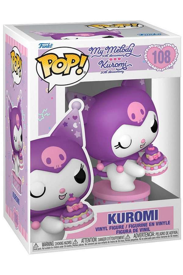 Hello Kitty and Friends POP! Vinyl Figure Kuromi with Cake (20th Anniversary) 9 cm POP! Figures Hello Kitty