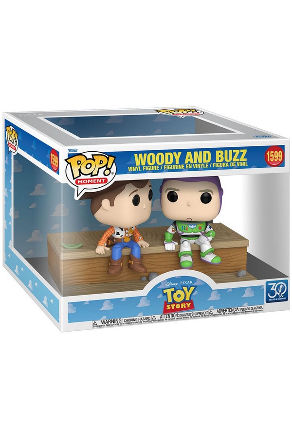 Toy Story POP Moment Vinyl Figures Woody and Buzz (30th Anniversary) 9 cm