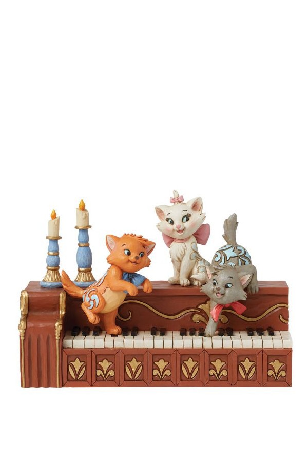 Paws at Play (Aristocats Kittens on Piano Figurine)