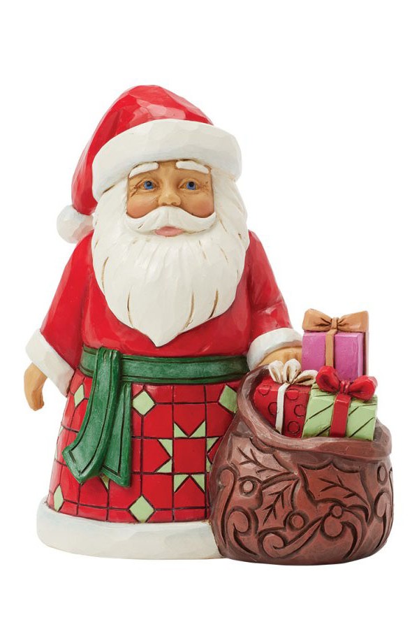 Filled with Christmas Cheer (Santa with Toy Bag Pint Figurin