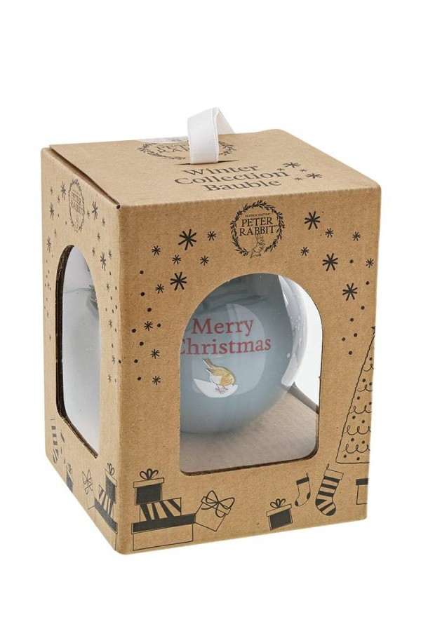 Peter & Benjamin's Fun in the Snow Bauble kerstbal slee - Afbeelding 3