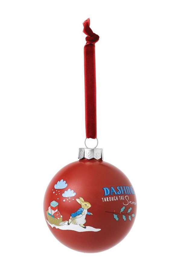 Peter Rabbit Merry Christmas Bauble kerstbal