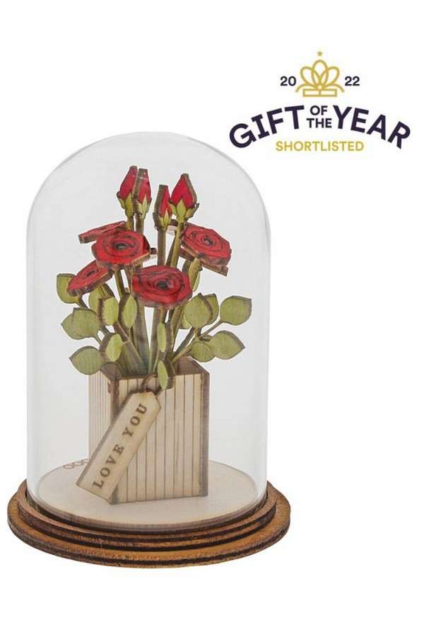 Love You Flower Figurine roos