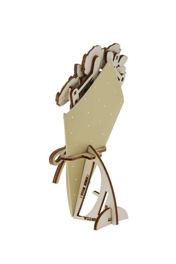 With Love 3D Flower Figurine Card Rozen - Afbeelding 3