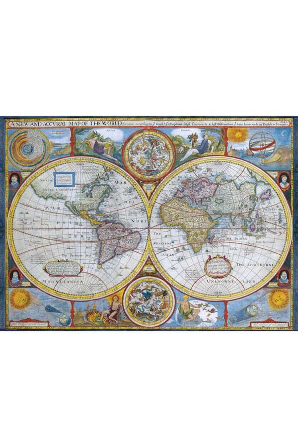 Antique World Map (1000)