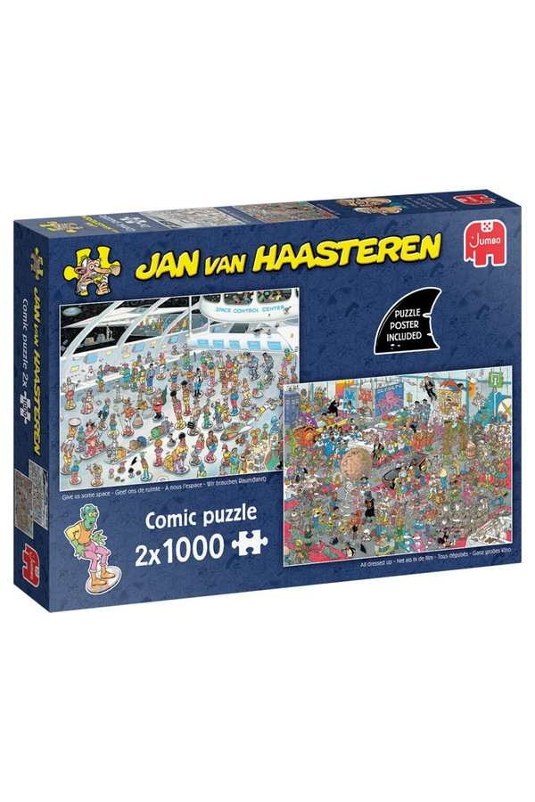 Geef ons de ruimte & Net als in de film – Jan van Haasteren (2×1000)