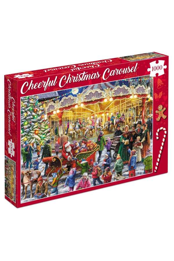 Kerstpuzzel Cheerful Christmas Carousel (1000)