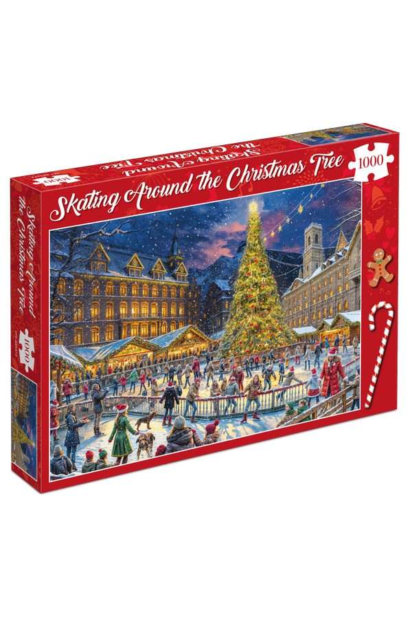 Kerstpuzzel Skating Around the Christmas Tree (1000)
