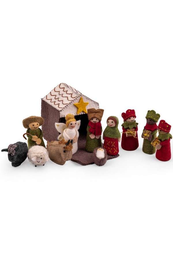 Kerststal Rood-Groen