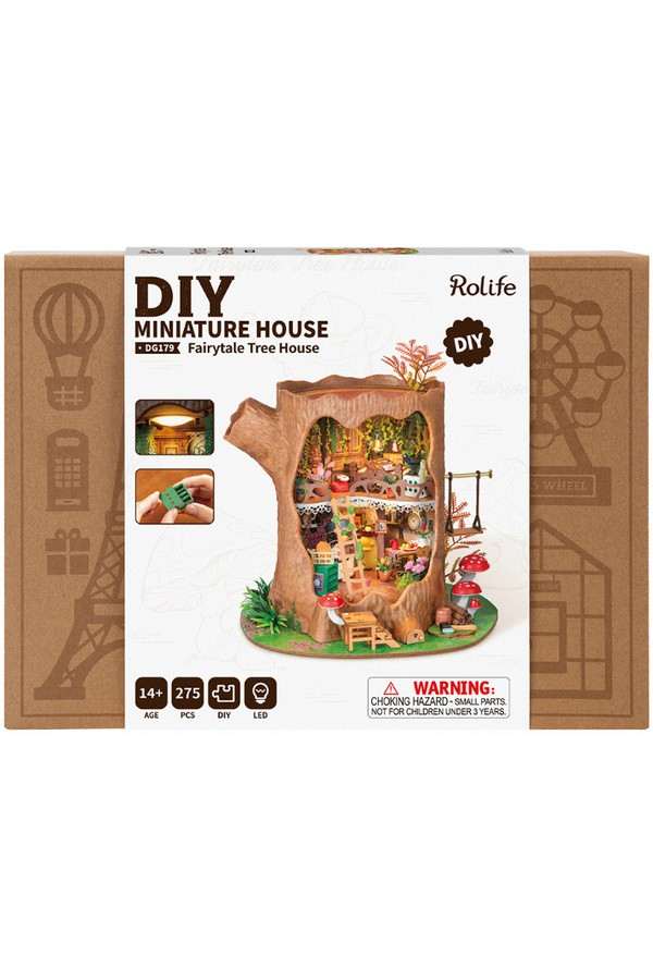 Robotime, DIY Miniatuurhuis, Fairytale Tree House - Image 3
