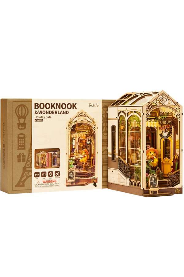 Robotime, DIY, Book Nook Holiday Café - Image 3