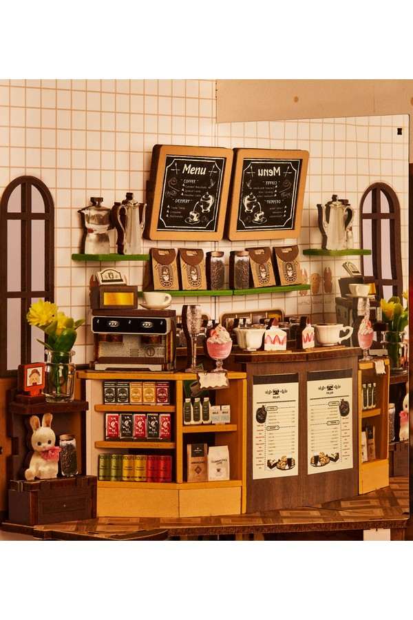 Robotime, DIY, Book Nook Holiday Café - Image 4