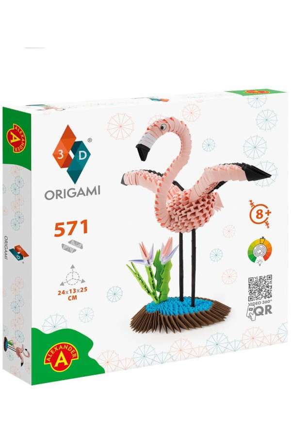 ORIGAMI 3D Flamingo - 571pcs