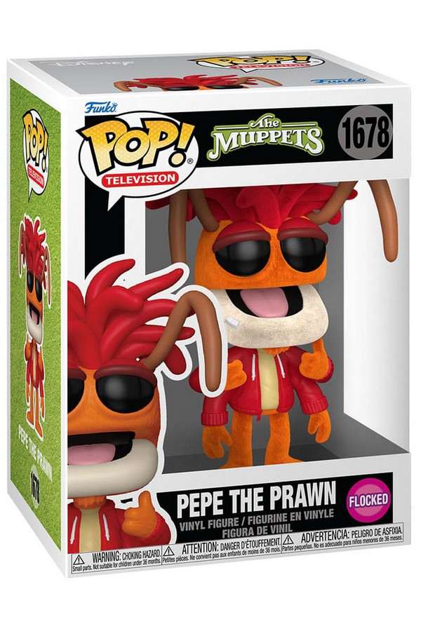The Muppets POP! Vinyl Figure Pepe the Prawn (Flocked) 9 cm