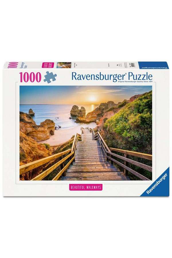 Houten trap, Stairway to Camilo Beach, Algarve