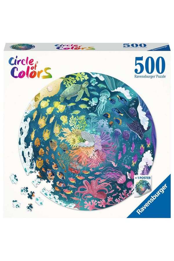 Round puzzle - Circle of colors - Ocean/Submarine