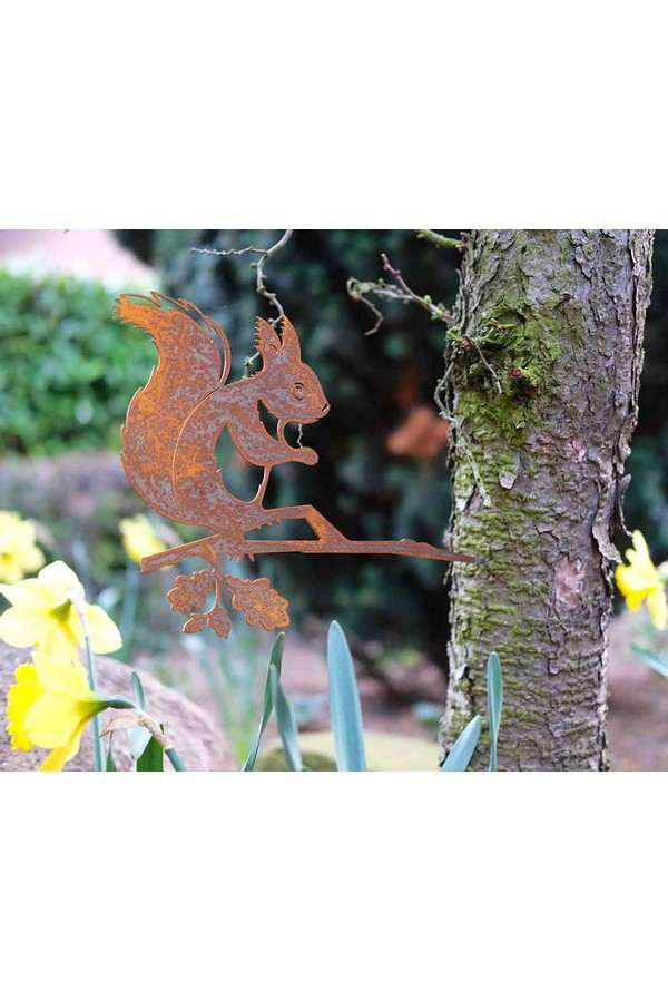 Geluksdier Eekhoorn Roest metaal