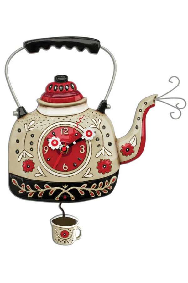 Klok theepot vintage