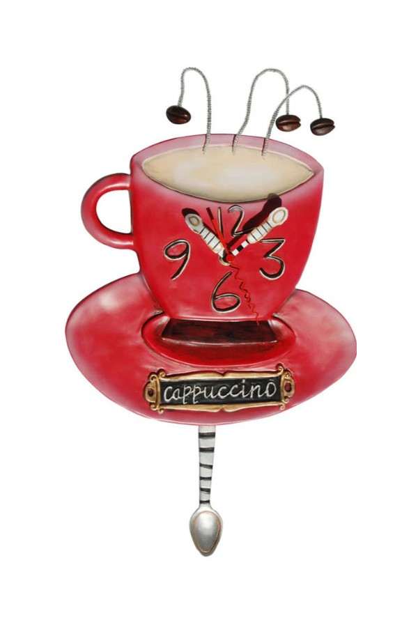 Klok kopje cappuccino