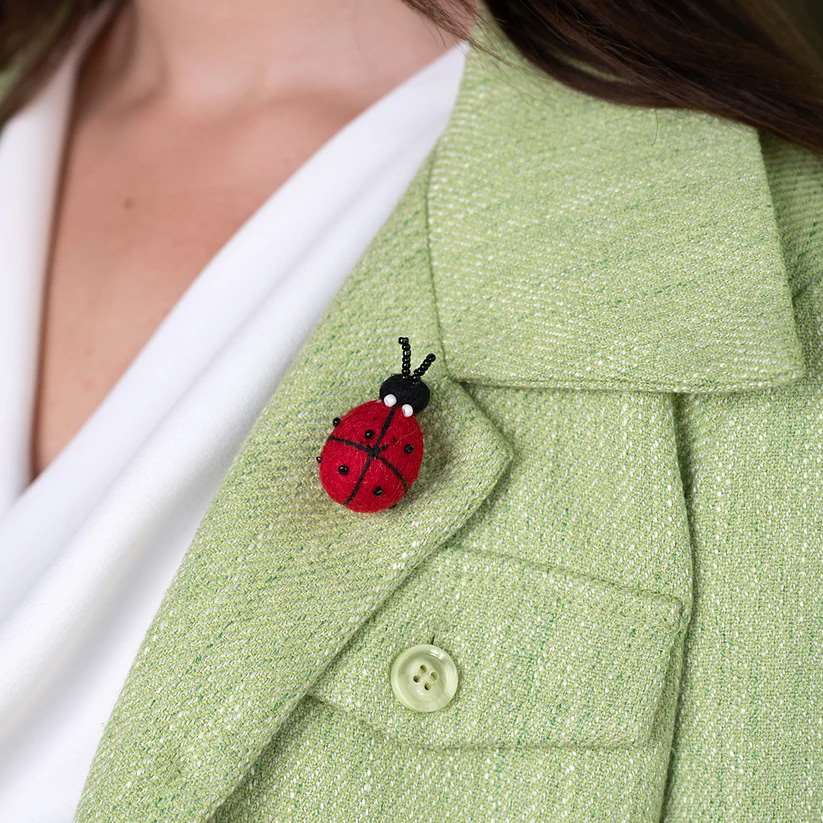 BROCHE Lieveheersbeestje