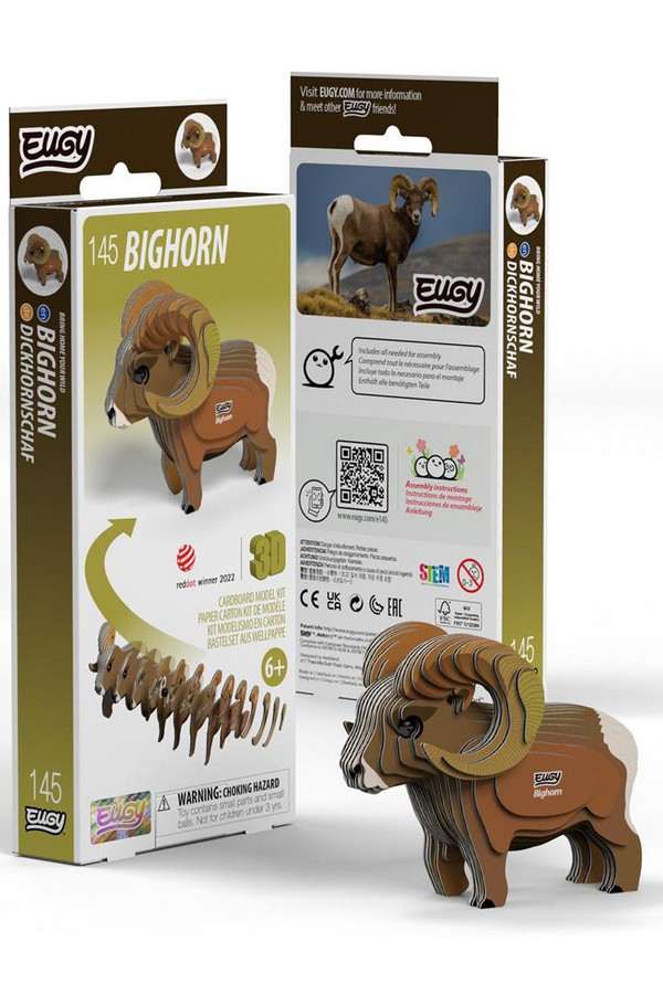 Eugy 3D Model: Wild Dier / Dikhoornschaap, Bighorn