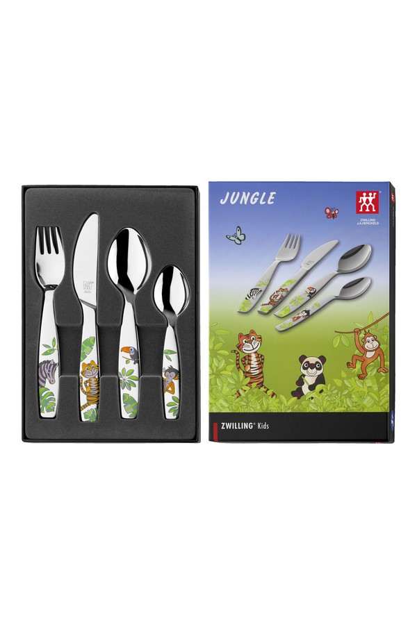Jungle Kinderbestek 4-delig - Afbeelding 2