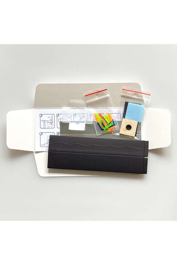 DIY kaleidoscoop met zwarte buitenkant