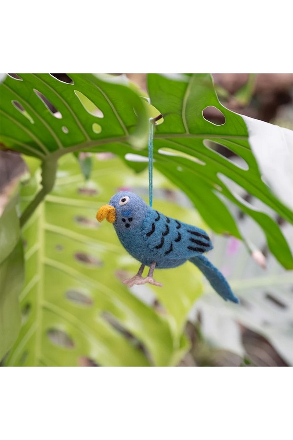Vogel: Grasparkiet Blauw
