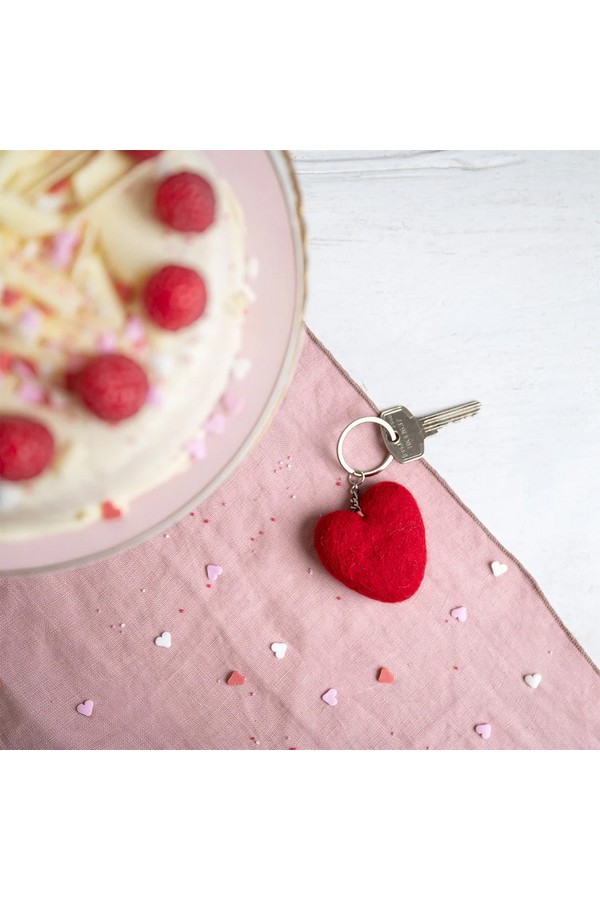 Sleutelhanger Hart Love Rood