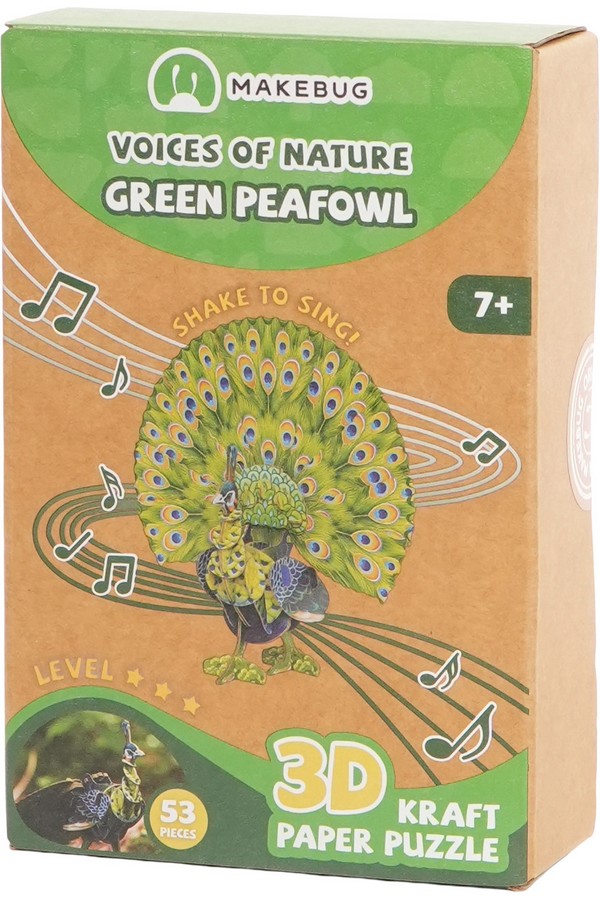 Makebug, Voices of Nature, Groene Pauw - Afbeelding 2