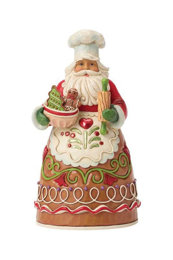 Kerstman-beeldje van peperkoek, gemaakt door Heartwood Creek
