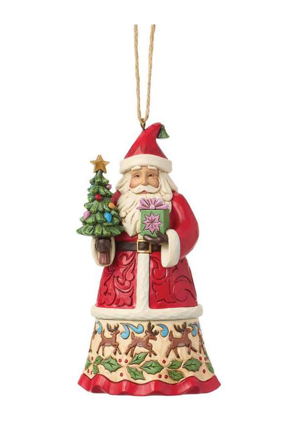 Kerstman met cadeautjes – hangende kerstversiering van Heartwood Creek