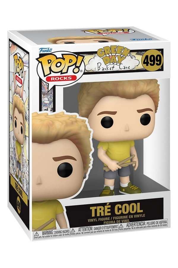Green Day POP! Rocks Vinyl Figure Tre Cool(Basket Case) 9 cm
