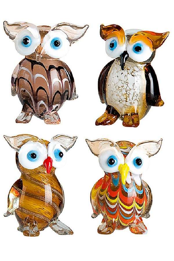 Uilen set van 4 stuks